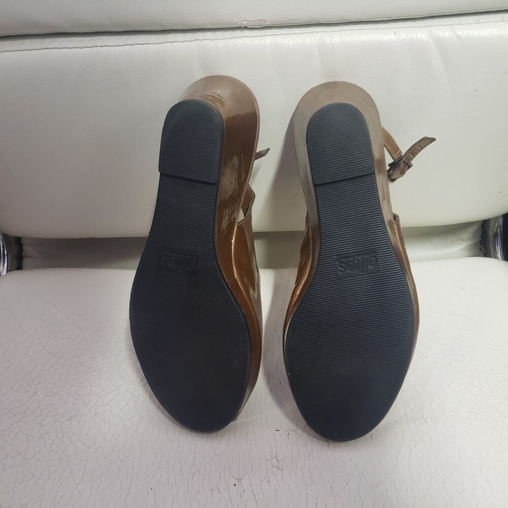 Elites by Walking Cradles Copper Women's Open toe wedge Sz 7.5 W VVV - Picture 4 of 6